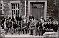 <h2>The Band</h2><p>Bill Hayman (deputy head ) leading band practise outside front of school<br></p>